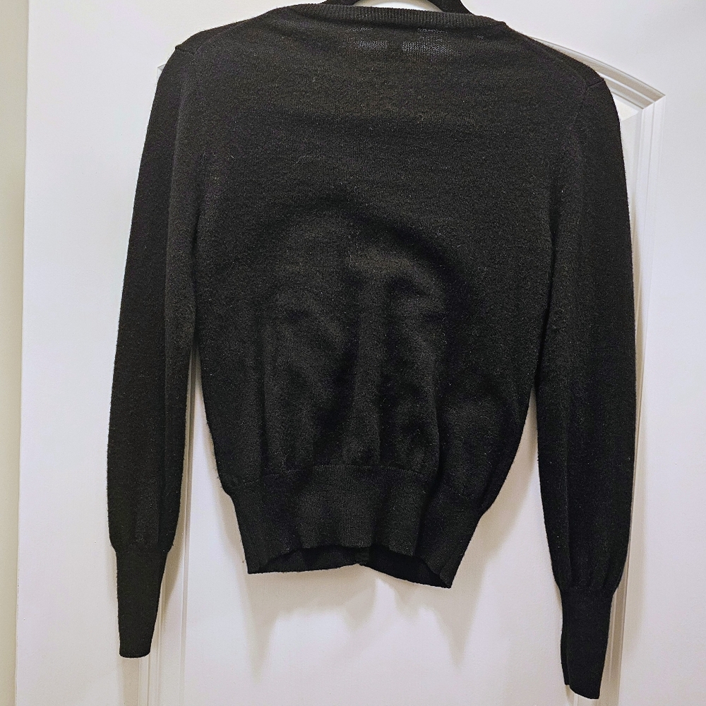 100% Cashmere Black Cardigan by J. Crew Sz S - Picture 6 of 6